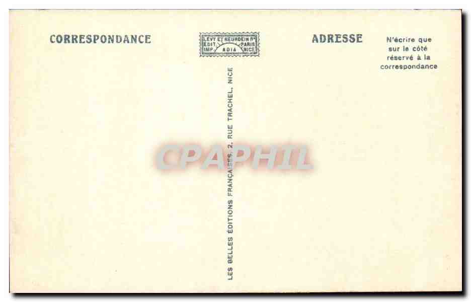 De Monaco a San Remo vers en aeroplane -CPA  — Rückseite