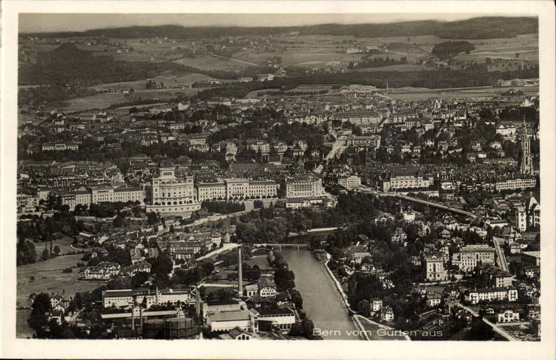Berne - Bern - Suisse - Schweiz - Bern vom Garten aus -CPA 