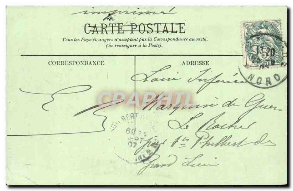 Lille - L'Eglise Saint Maurice - CPA  — Back