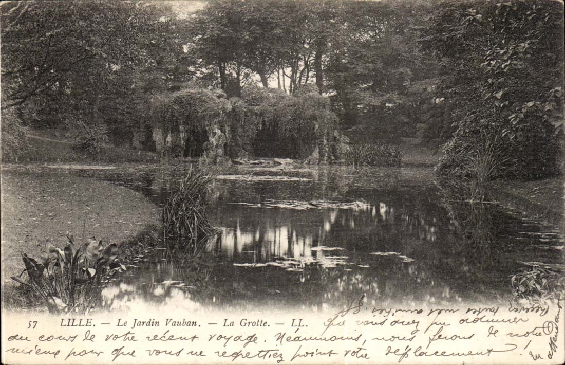 Lille - Jardin Vauban La Grotte - CPA 