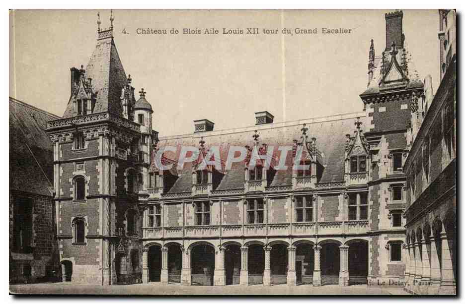 Blois - Le Chateau Aile Louis XII Tour Du Grand Escalier- CPA 