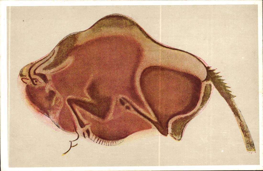Cueva de Altamira — Pintura préhistorique de bisonte — Blass, S.A. Madrid
