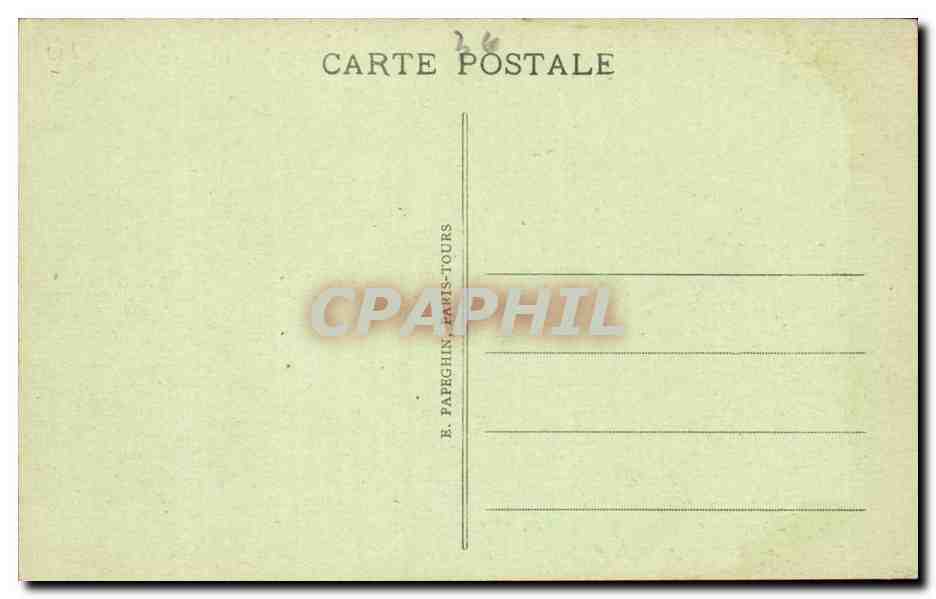 Blois CPA Le chateau Aile Francois 1er Bibliotheque de Catherine de Medicis (library) — Verso
