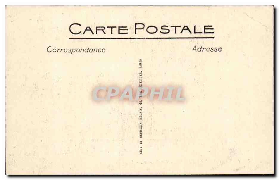 CPA Les grands goulets Un tunnel — Rückseite