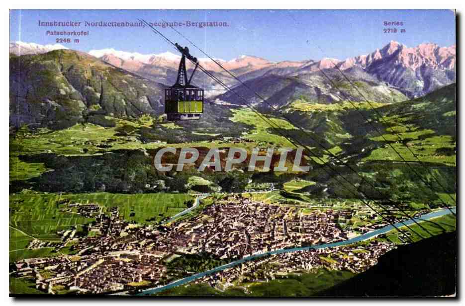 Autriche Austria Osterreich Innsbruck CPA Seegrusse Bergstation 