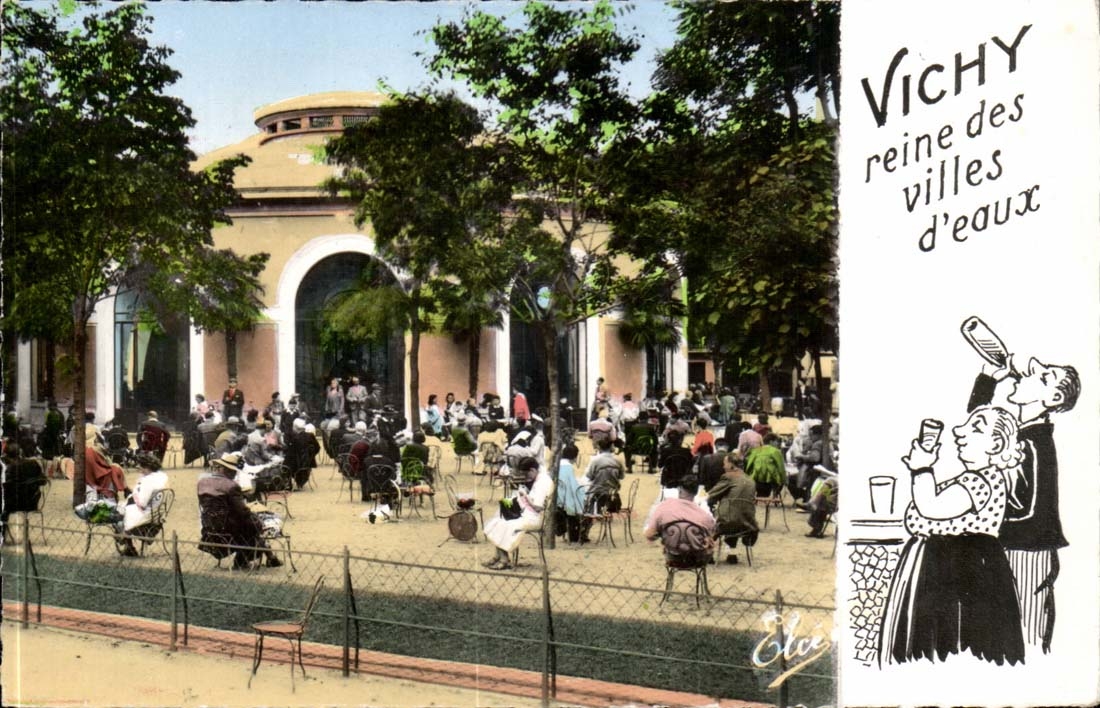 Vichy CPA Reine des villes d'eaux