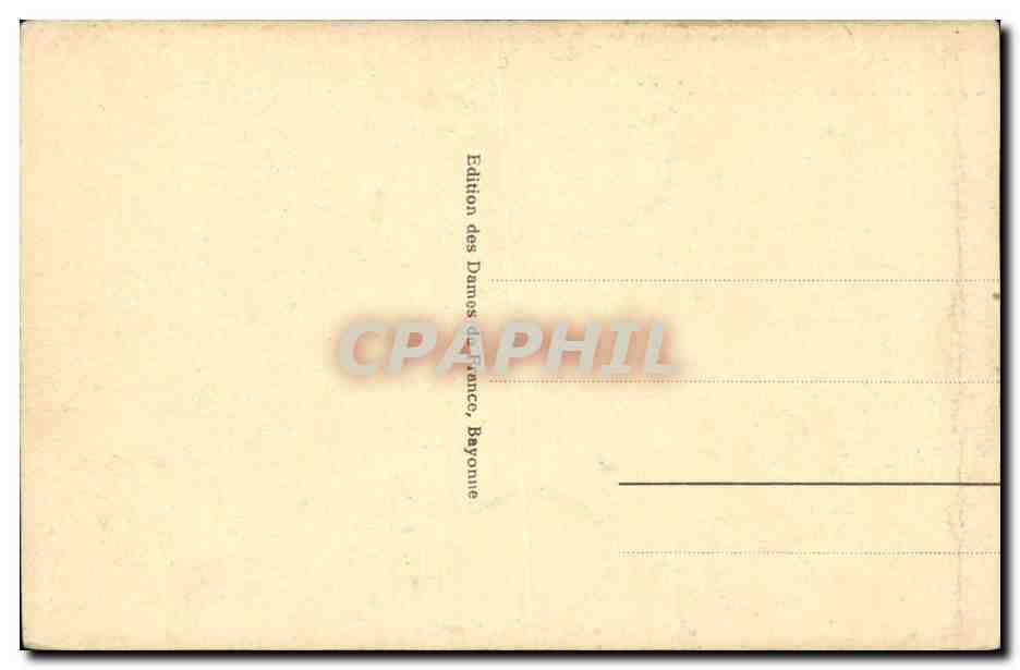 Bayonne CPA Le chateau vieux — Verso