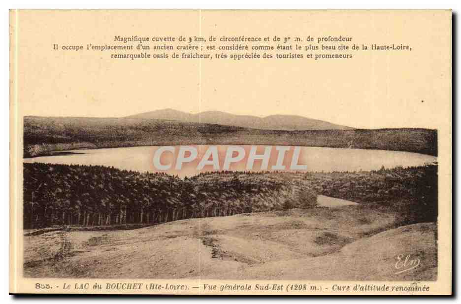 Le lac du Bouchet CPA Vue generale Cure d'altitude renommee