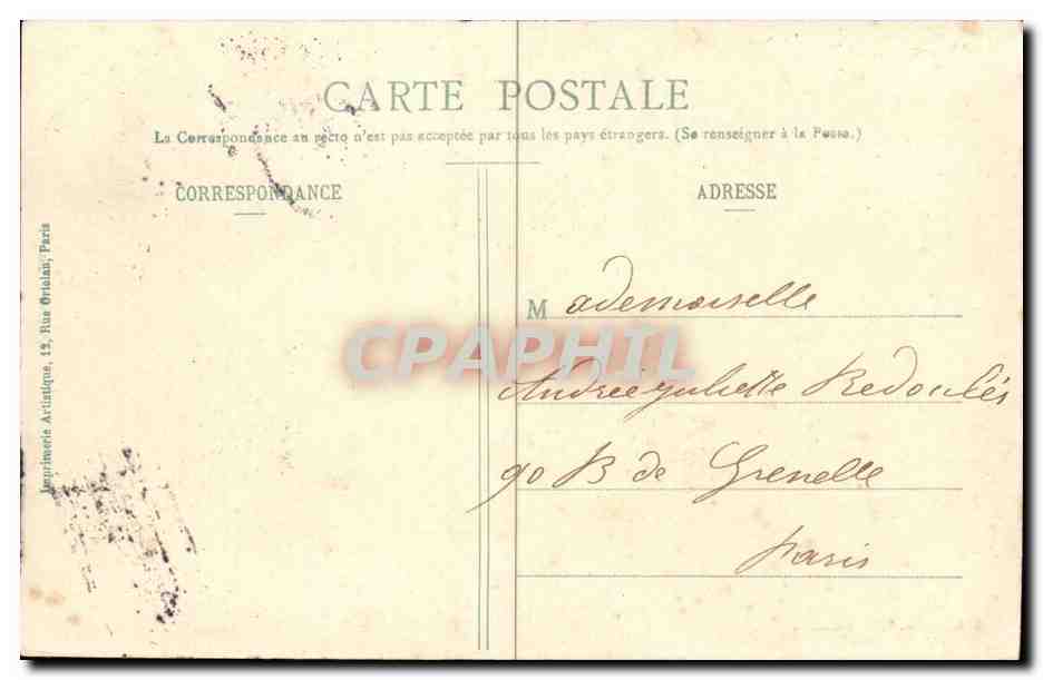 Montmirail - Farm der Greneaux, wo Napoleon die Nacht vom 12. Februar 1814 verbrachte — Rückseite