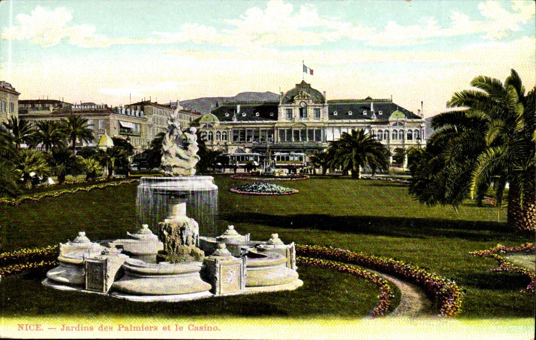 Nice - Jardins des Palmiers et le Casino - CPA 