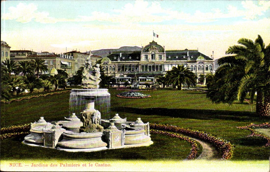 Nice - Jardins des Palmiers et le Casino - CPA 
