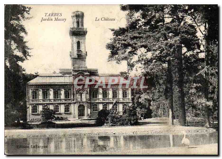 Tarbes - Jardin Massey - Le Chateau - CPA 