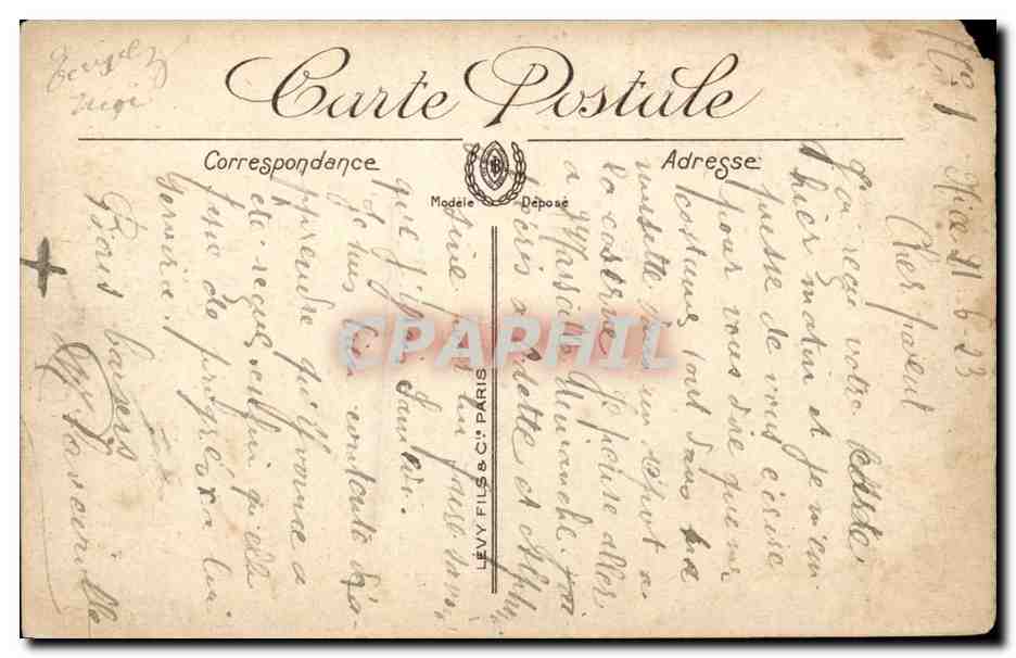 Nice - Le Jardin du Roi Albert I Monument - La Poesie - CPA  — Verso