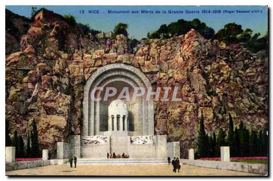 Nice - Monument aux Morts de la Garande Guerre 1914 1918 - CPA 