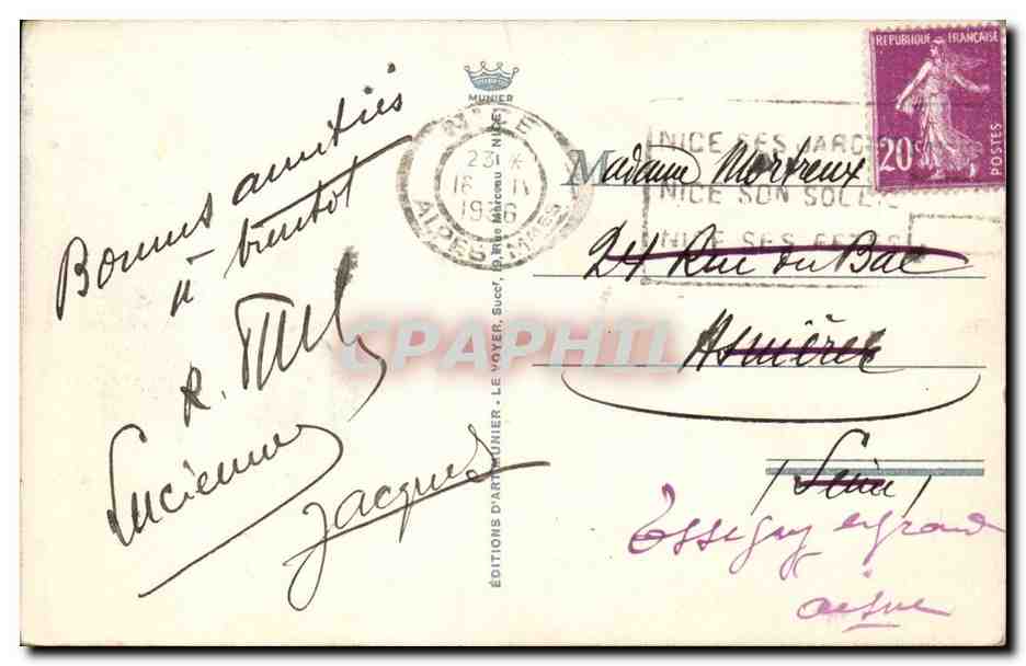 Nice - Promenade des Anglais et Jetee Promenade - CPA  — Rückseite