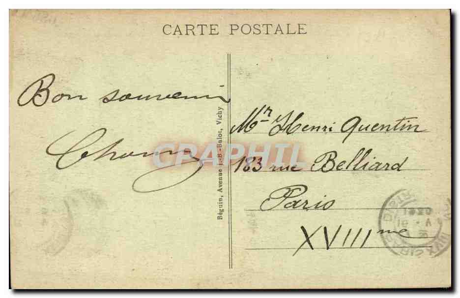 Le Puy-en-Velay — Les Rocbers Saint-Michel et Corneille (Vue prise des bords de la Baise) — Éditeur non identifié — Back
