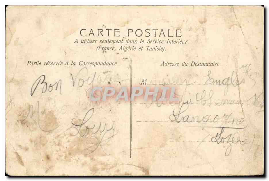 Le Puy — Panorama — Cathédrale et le rocher Corneille — éditeur inconnu, n° 498 — Back