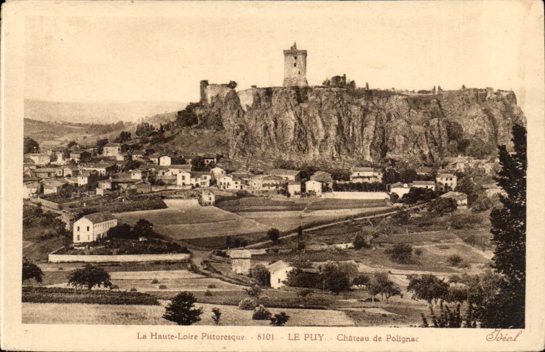 Le Puy - Château de Polignac — La Haute-Loire Pittoresque — Édition Idéal, n° 8101