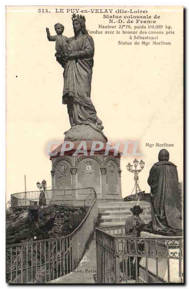 Le Puy en VElay CPA Statue colossale de ND de France