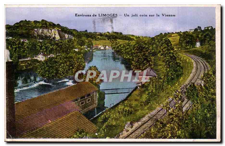 Environs de Limoges CPA Un joli coin sur la Vienne