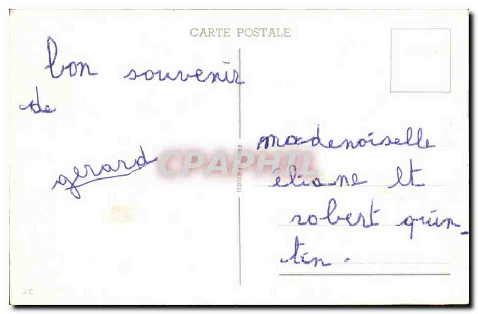 CPA Fantaisie Bonne annee — Rückseite