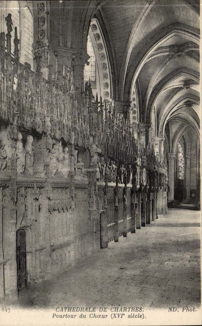Cathedrale de Chartres CPA Pourtour du choeur 