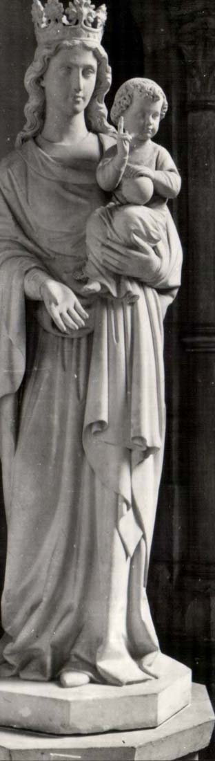 CPA Cathedrale St Pierre de lisieux Vierge du 19eme