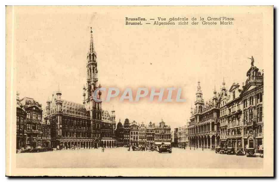 Belgique Bruxelles CPA Vue generale de la grand place