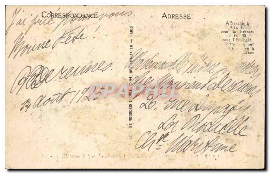 CPA La vie de Bernadette La mort de Bernadette (16 avril 1879) — Rückseite