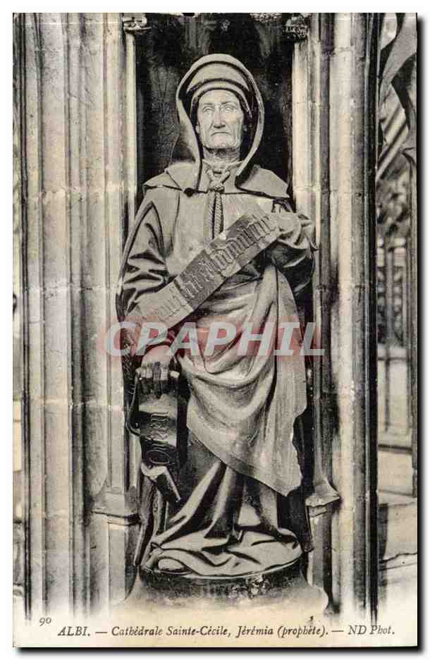 Albi CPA Cathedrale Sainte Cecile Jeremia (prophete)