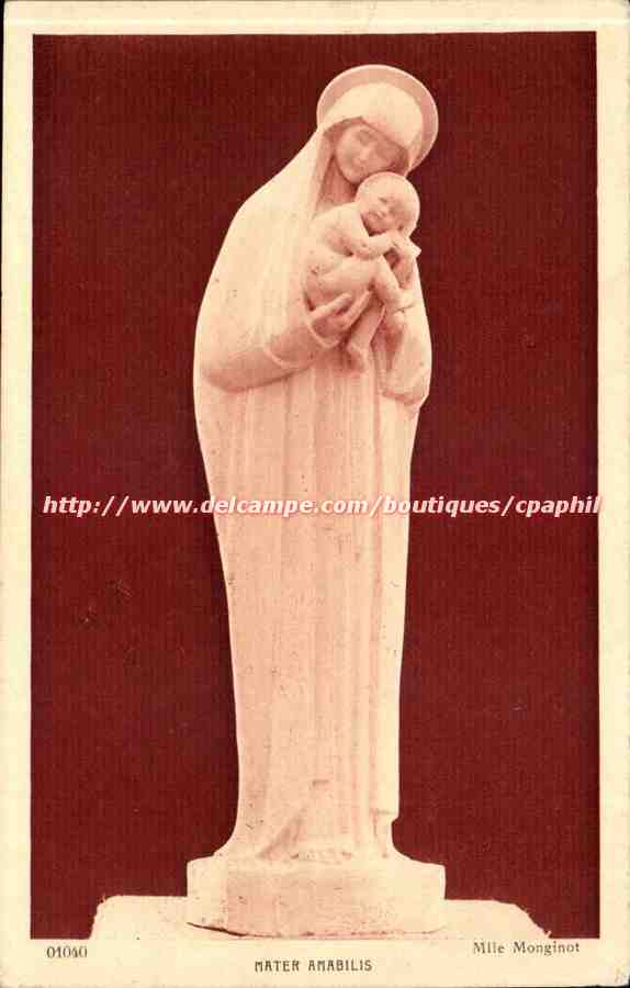 Statue de la Vierge à l'Enfant — Mater Anabilis — Mille Monginot, n° 01090