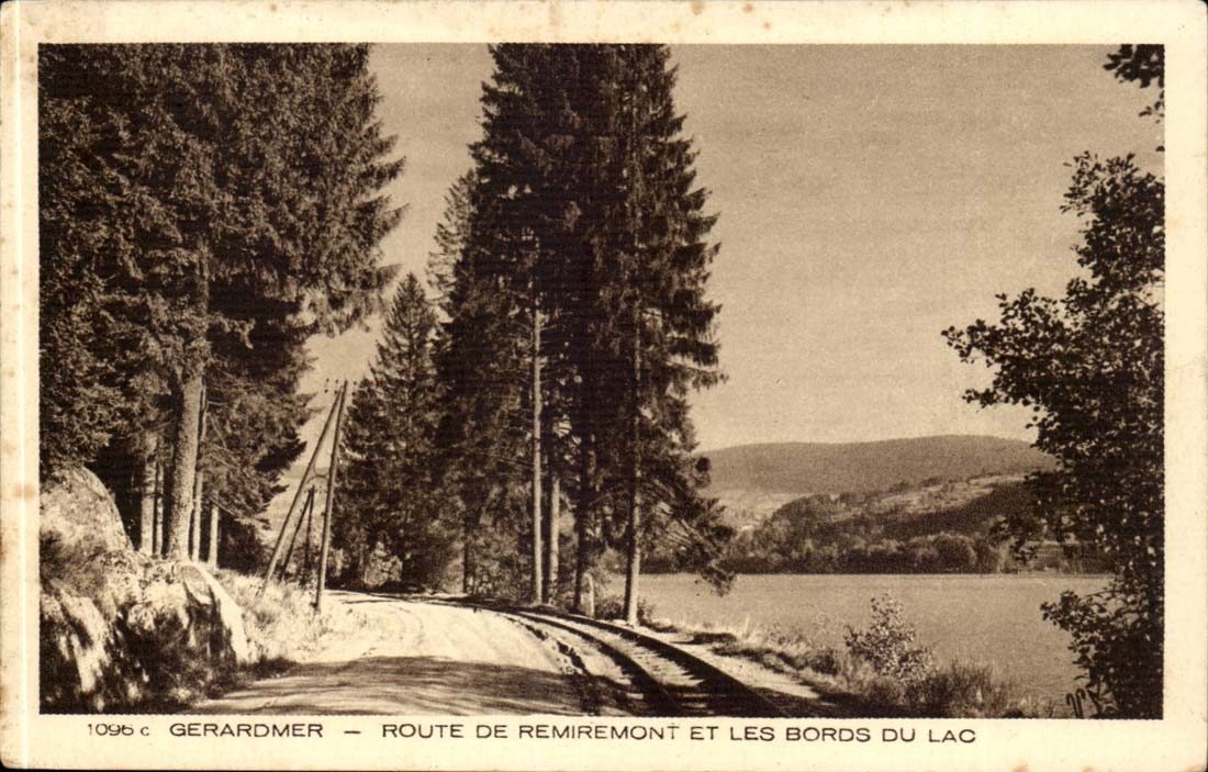 Gérardmer — Route de Remiremont et les bords du lac