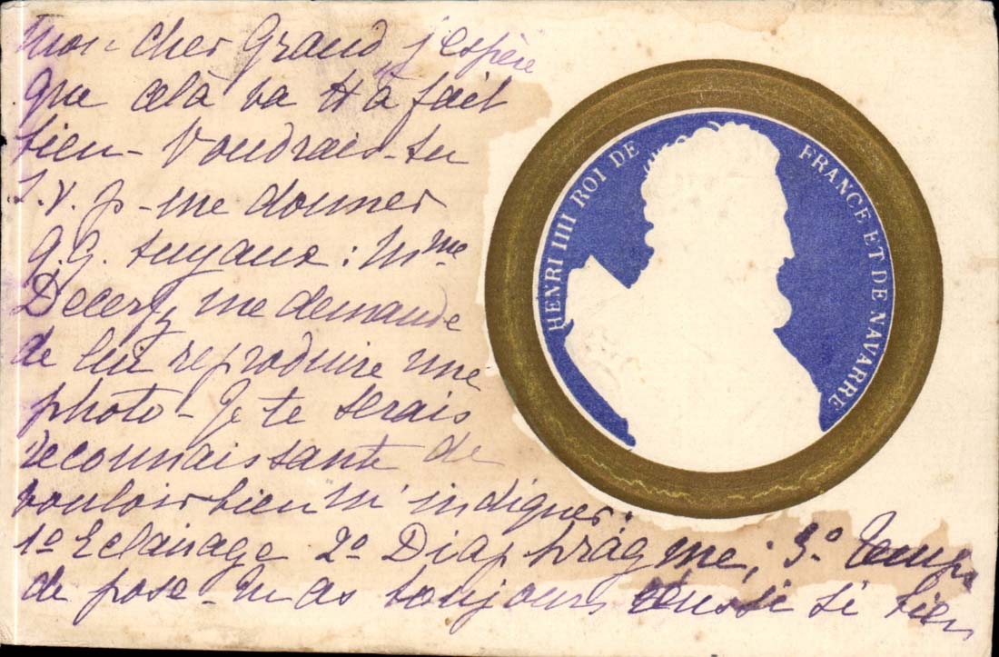 CPA Henri IIII (sic) roi de France) France et de Navarre