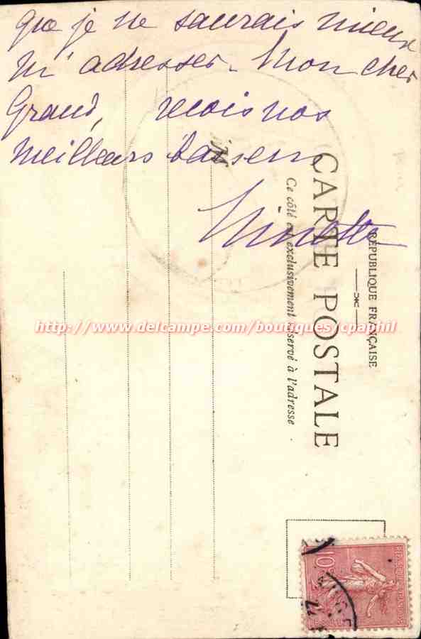 CPA Henri IIII (sic) roi de France) France et de Navarre — Achterkant