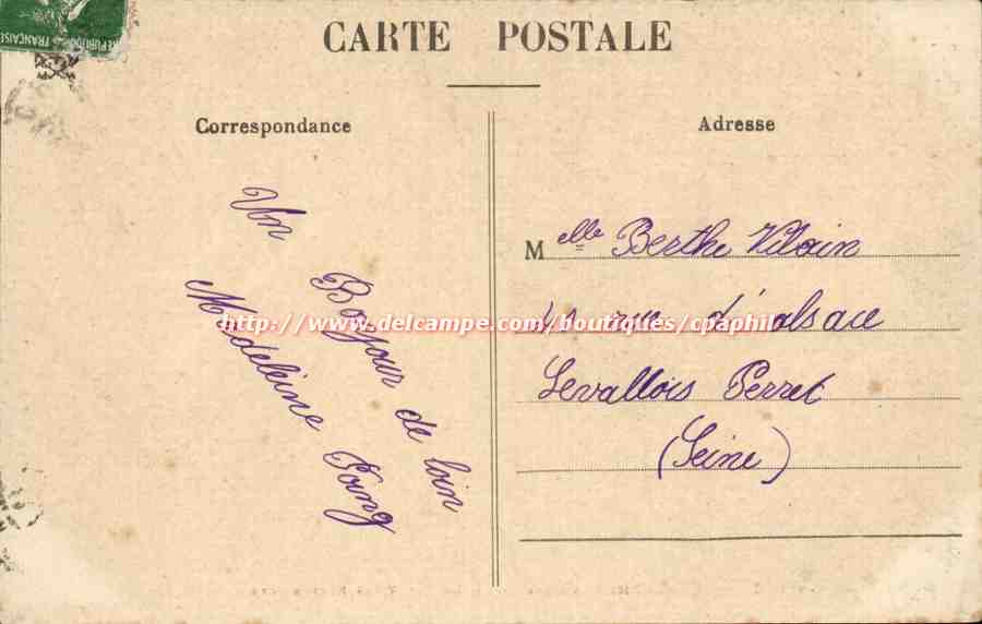 Gerardmer CPA Le lac et le villa Kattendicke — Rückseite