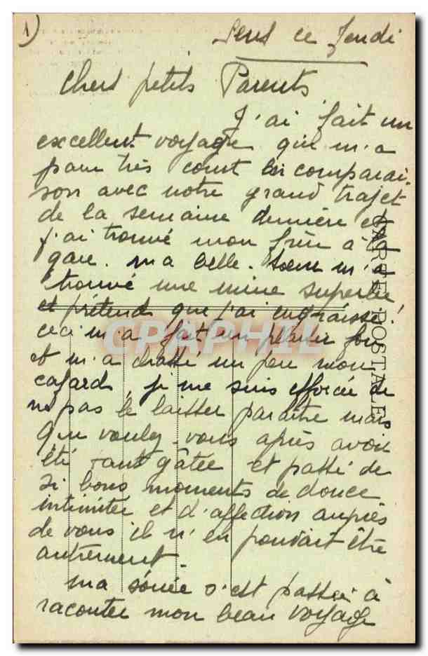 Sens - La Salle du Conseil Municipal à l'Hôtel de Ville — Collection J. D. — Verso