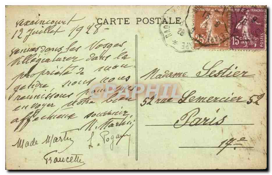Les Vosges CPA Le musee au sommet du Donon (1010m) — Back
