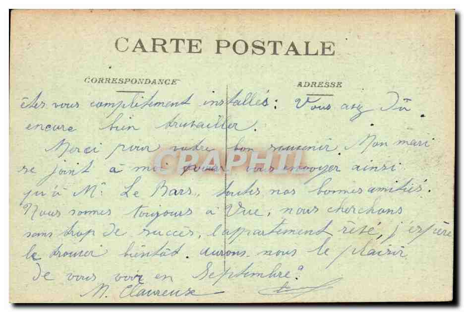 Croix-de-Vie (Vendée) — Vue d'ensemble des Rochers de la Pelle à Porteau — Éditeur : H. Boulain, Croix-de-Vie — Achterkant