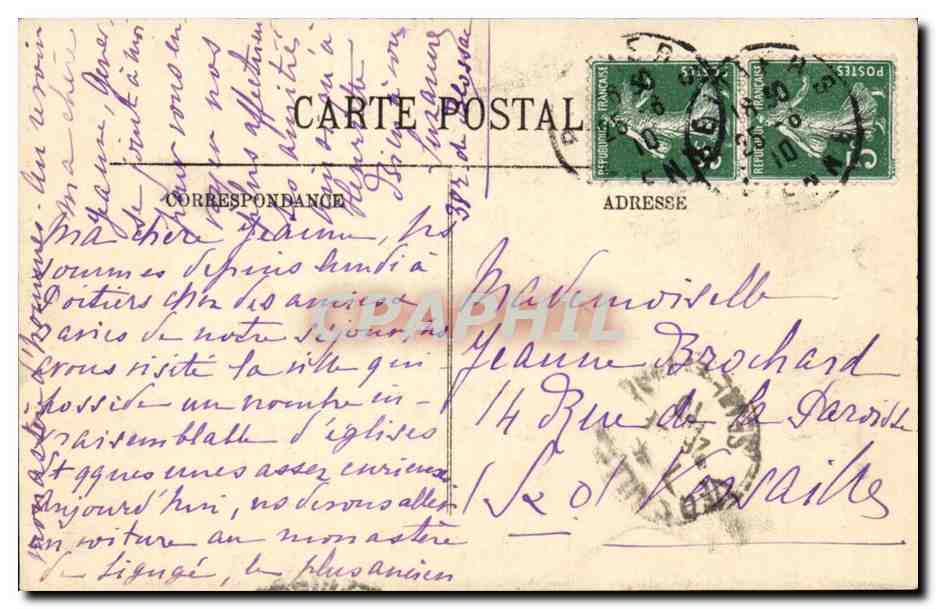 Poitiers — Église Notre-Dame — Mise au Tombeau — LL. n°68 — Verso