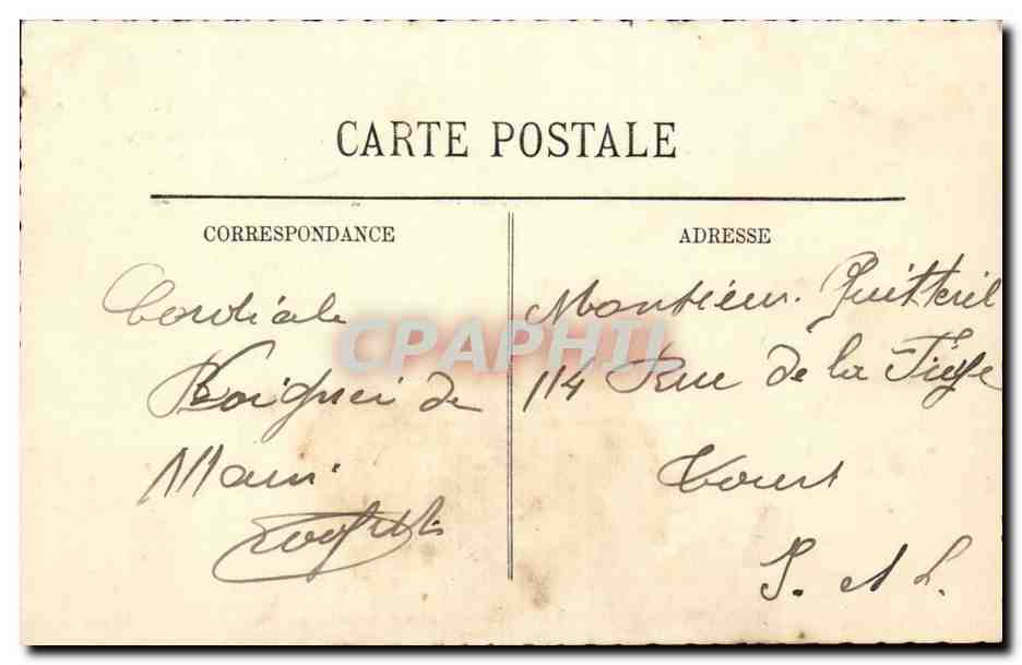 Vue sur le Clain, prise de Chasseigne — Poitiers — éditeur Poitierls, n°80 — Verso