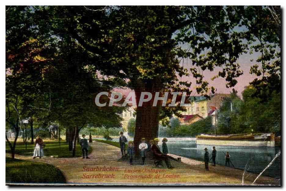 Saarbrücken - Luisen-Anlagen - Promenade de Louise — éditeur non identifié, n° de série non visible