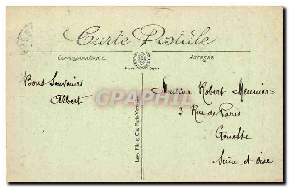 Pau CPA Le chateau LMe berceau de Henri IV — Rückseite