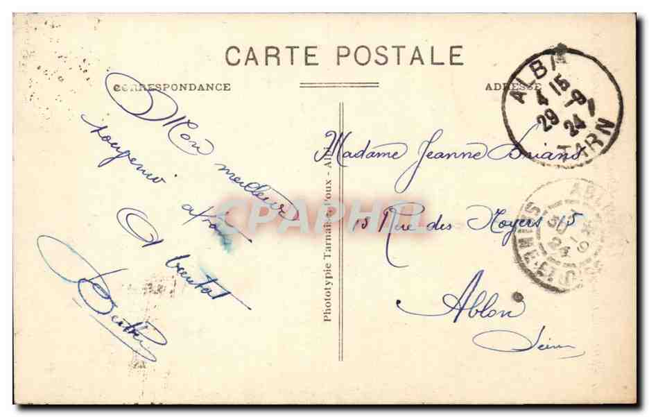 Albi CPA Pont vieux et quai Choiseul — Rückseite