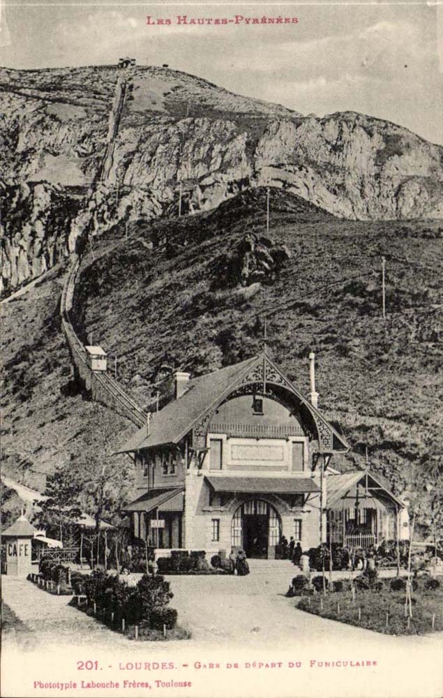 Lourdes - Gare du Depart du Funiculaire - CPA 