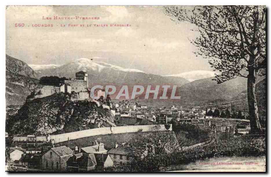 Lourdes Le Fort et la Vallee d' Angeles - CPA 