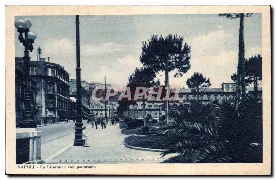 Italie Italia Napoli CPA La litoranea con panorama
