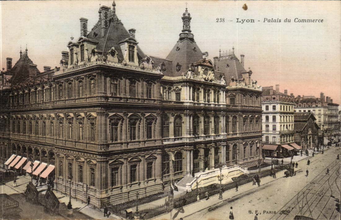 Lyon - Palais du Commerce — vue architecturale — B. E. PARIS, n° 238