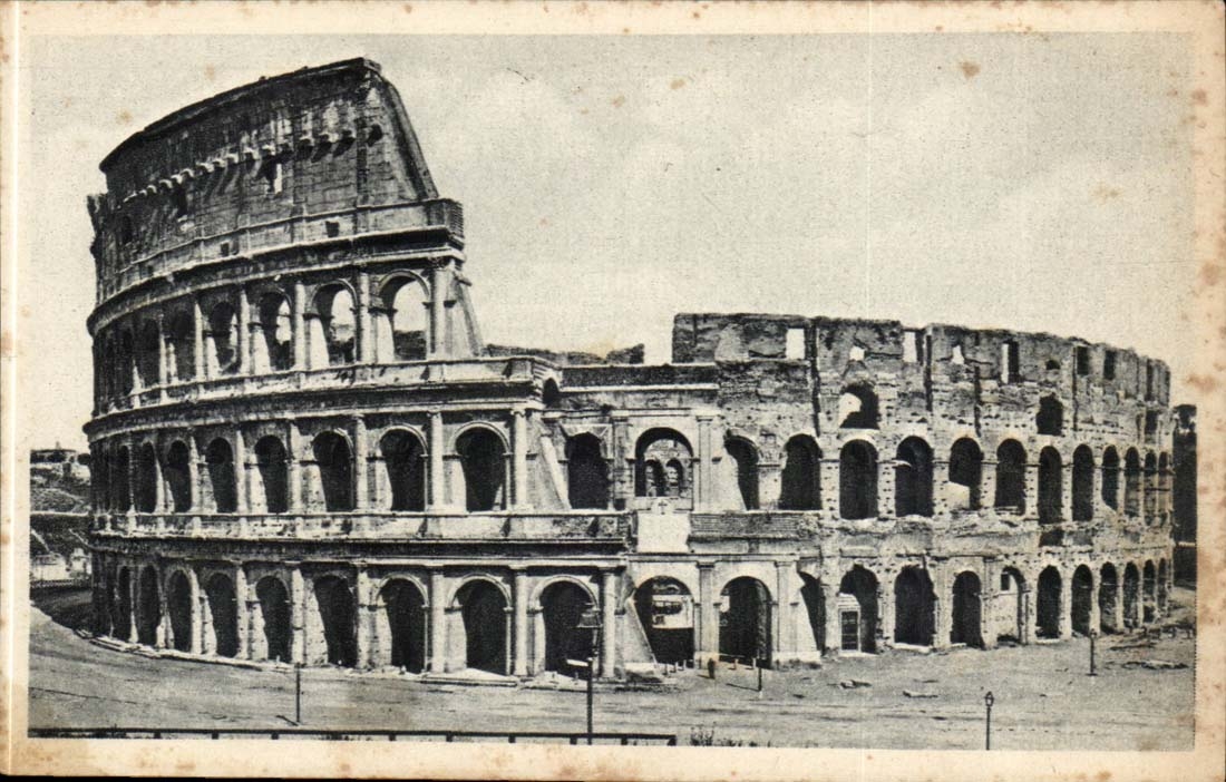 Italie Italia Roma CPA Colosseo