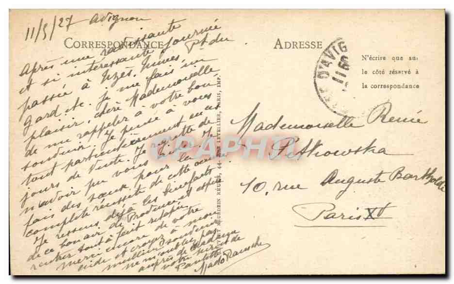 Nîmes — La Tour Magne — LL. n°94 — Verso