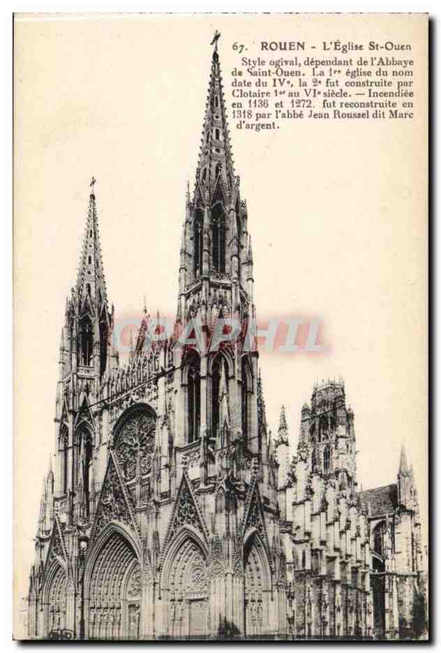 Rouen CPA Eglise Saint ouen
